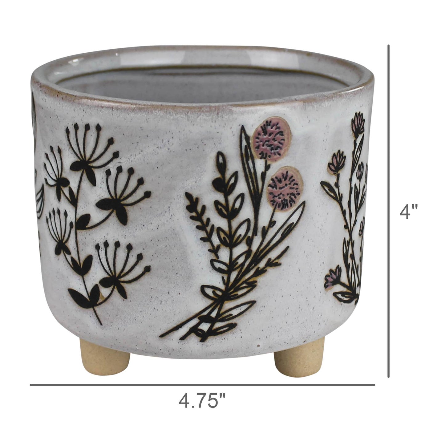 4" Jardin Cachepot
