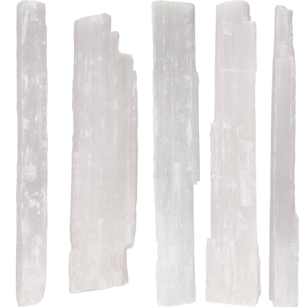 White Selenite Wands L