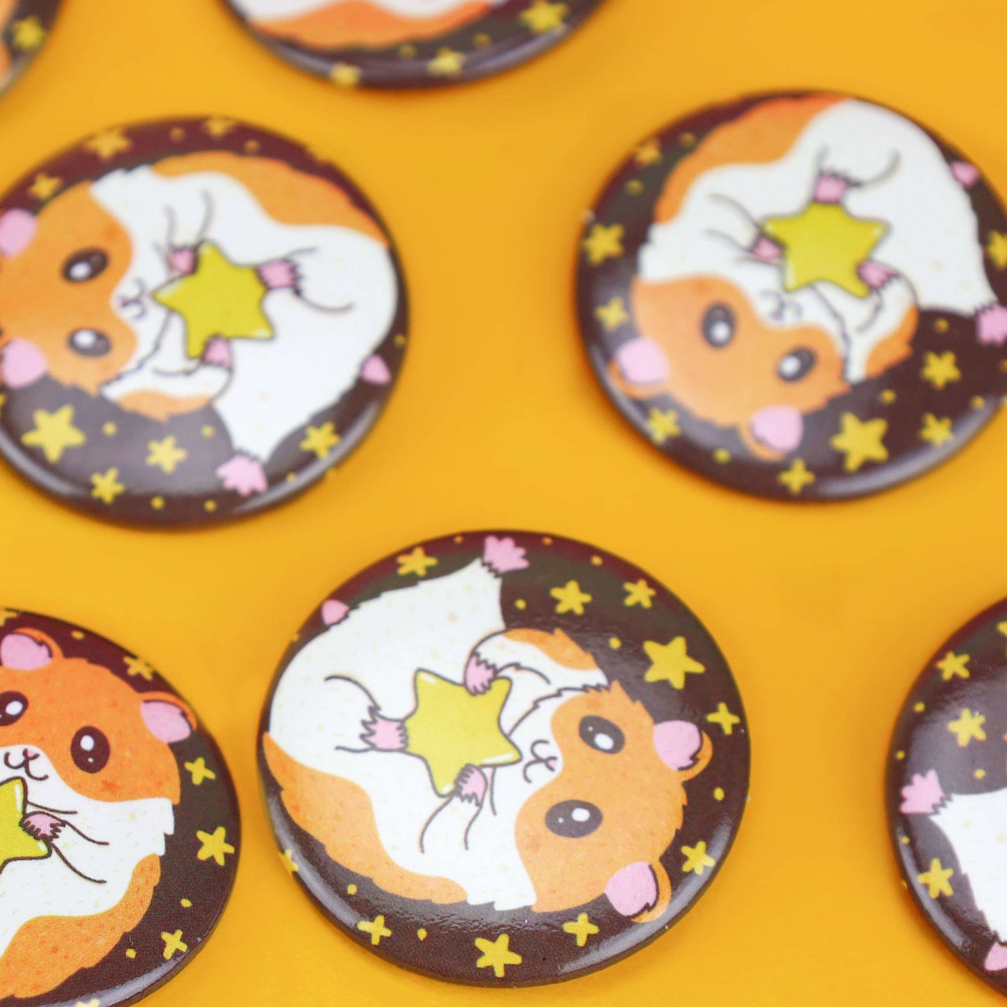 Hamstar Hamster Cute Animal Mouse Pinback Button