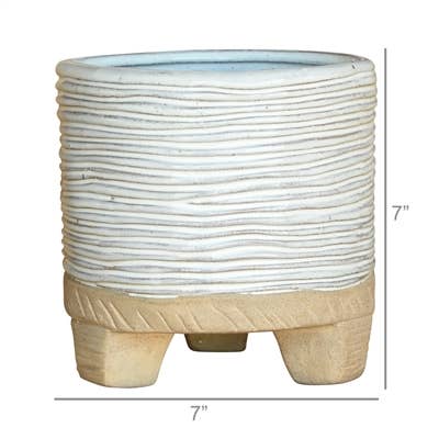 Ramos Horizontal Stripe Cachepot 6"