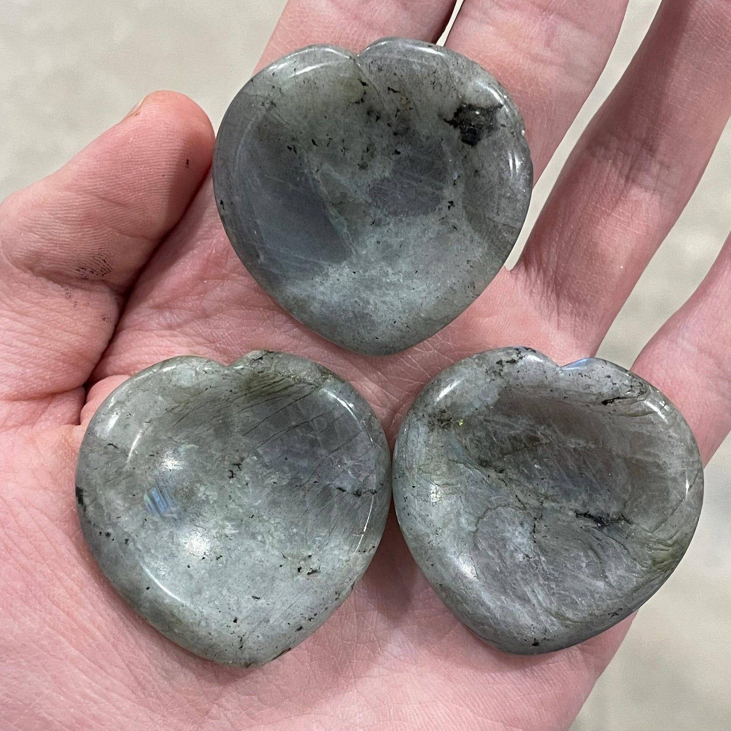 Moss Agate Heart Worry