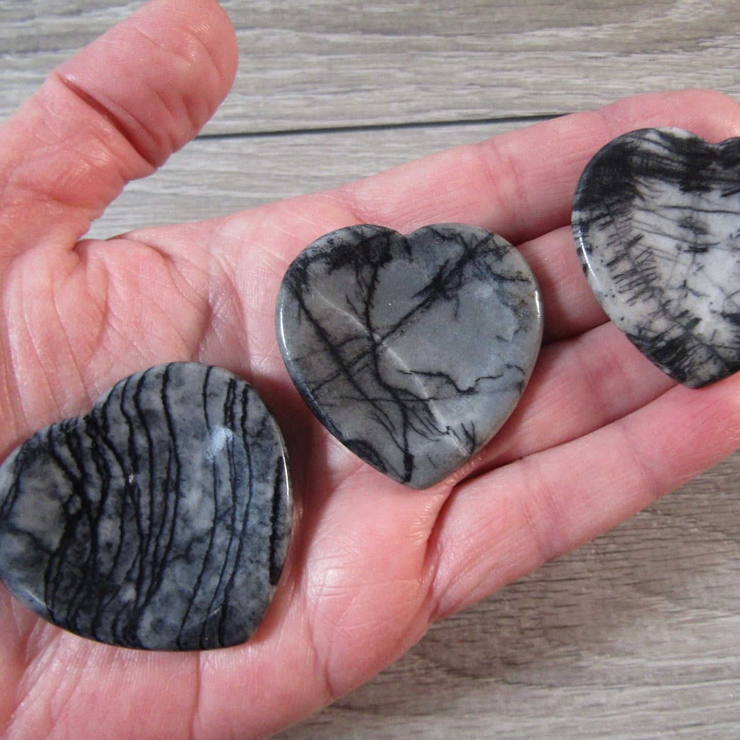 Moss Agate Heart Worry