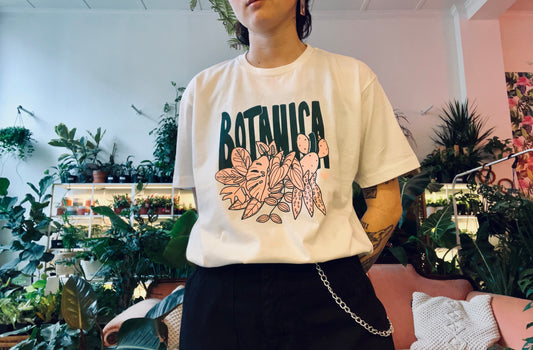 Pink Foliage Botanica T-shirt