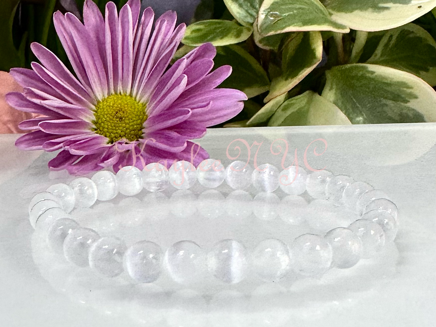 Selenite 6mm 7.5” Stretch Bracelet