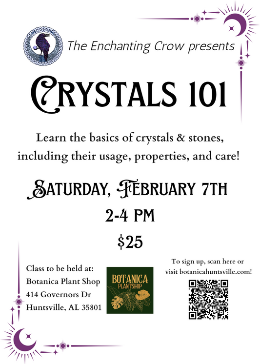 Crystals 101 - 2/7@ 2-4 PM