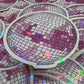 Cracked Holographic Disco Ball Sticker