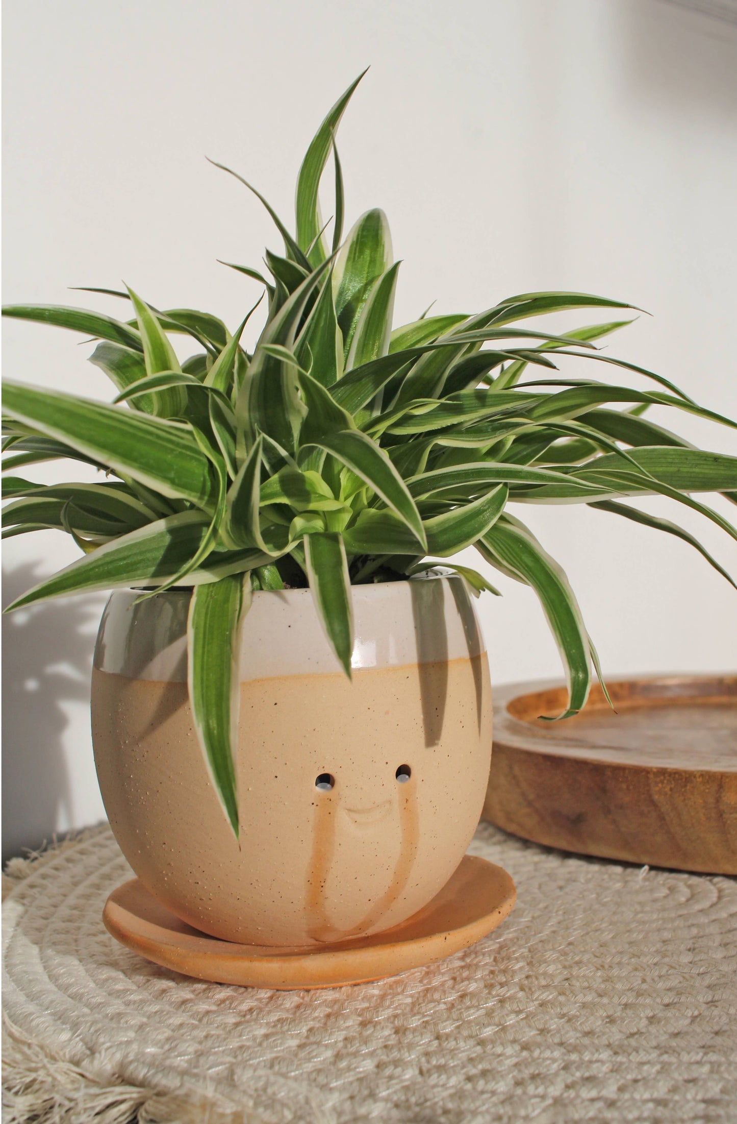 Crying pot ceramic flower pot