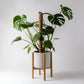 Adjustable Dark Bamboo Plant Stand