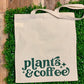 Plants & Coffee Tote Bag