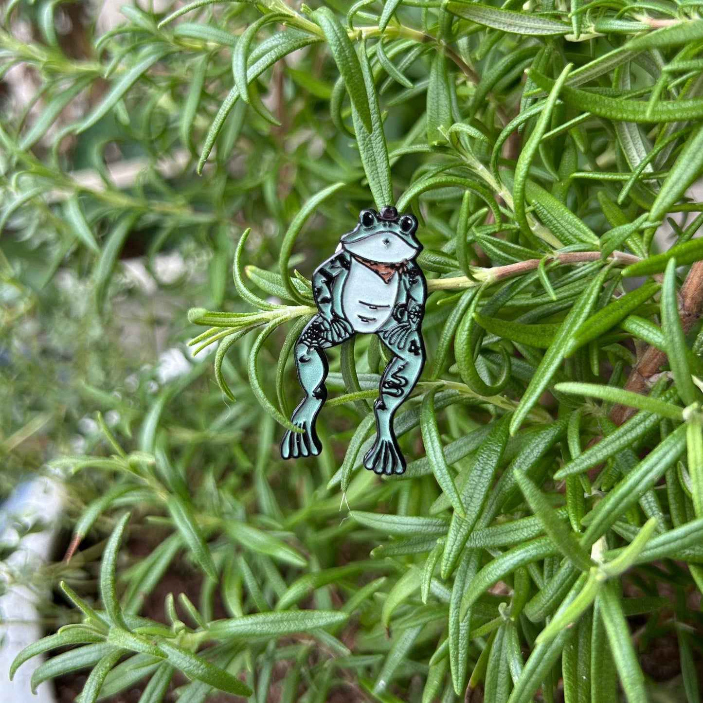 Outlaw Frog Enamel Pin