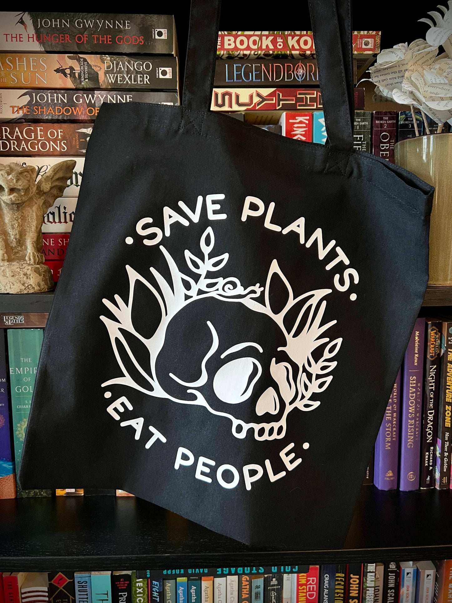Save Plants Eat People Cotton Tote Bag