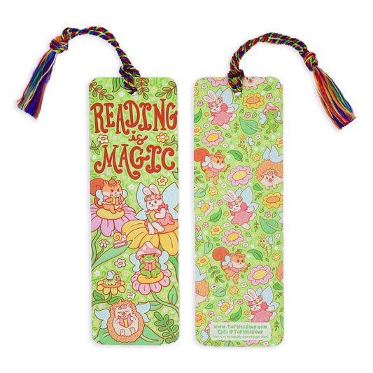 Reading Is Magic Fairy Reader Gift Bookmark with Tassel