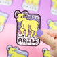 Zodiac Aries The Ram Astrology Horoscope Vinyl Sticker