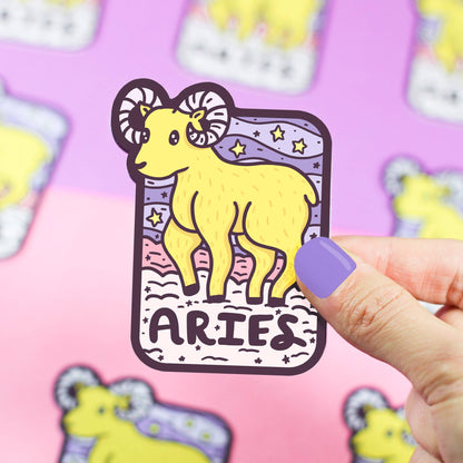 Zodiac Aries The Ram Astrology Horoscope Vinyl Sticker