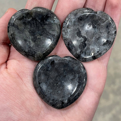 Moss Agate Heart Worry