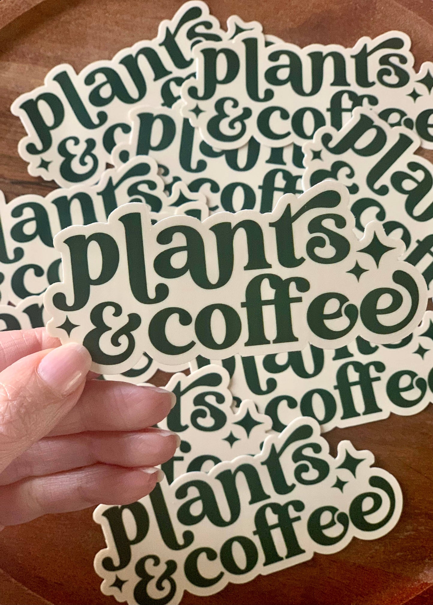 Plants & Coffee Sticker