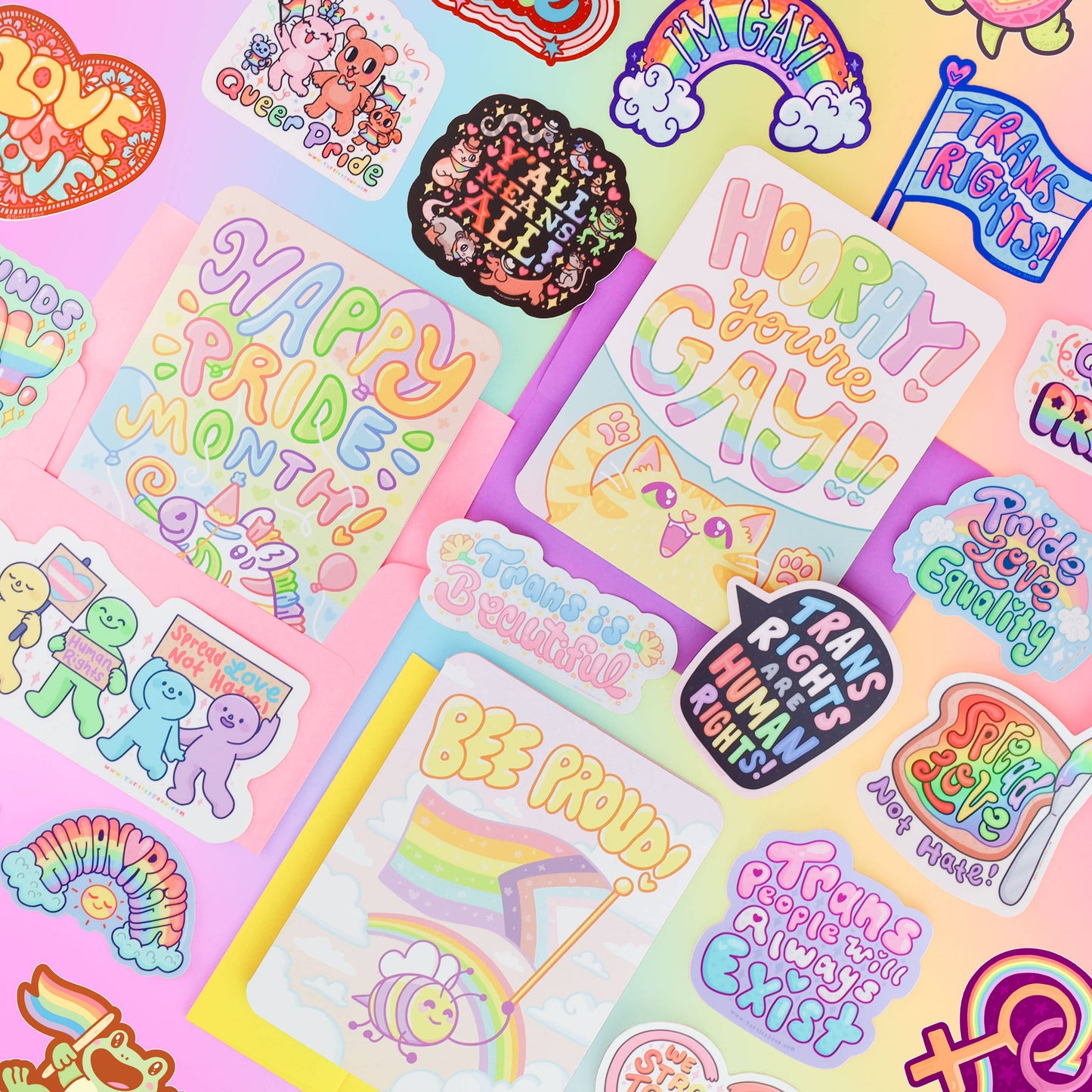 Trans Rights are Human Rights, LGBTQ, Vinyl Sticker