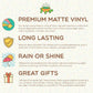 Shiitake Happens Funny Mushroom Valentine's Vinyl Sticker