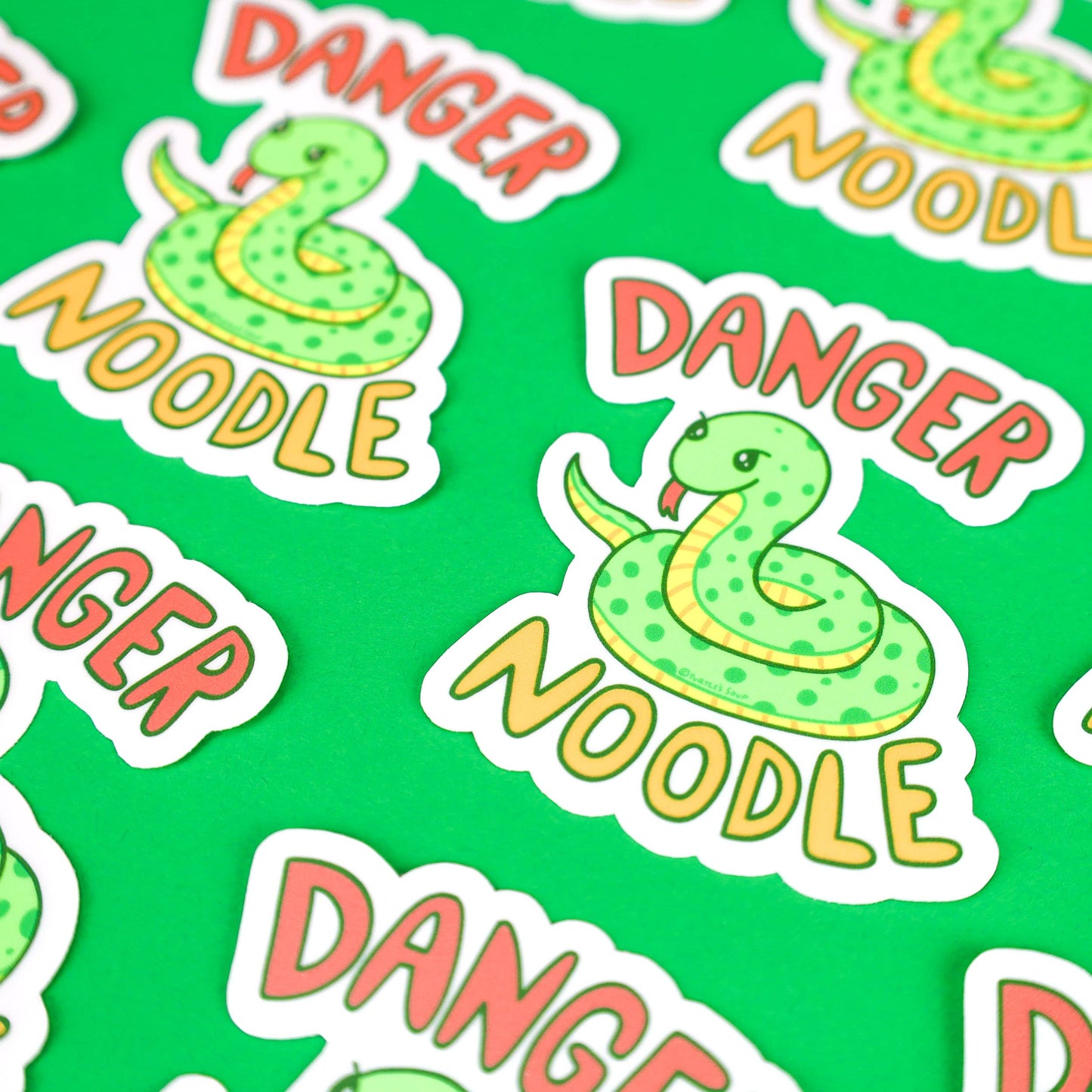 Danger Noodle Snake Funny Water Bottle Vinyl Sticker