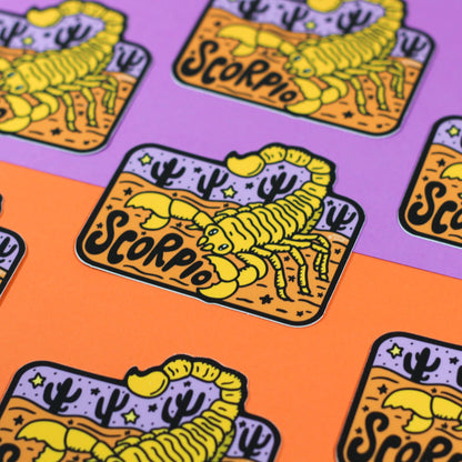 Zodiac Astrology Horoscope Vinyl Stickers Featuring All 12 Star Sign Symbols and Names