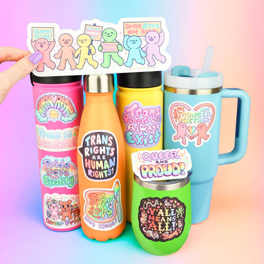 Trans Rights are Human Rights, LGBTQ, Vinyl Sticker