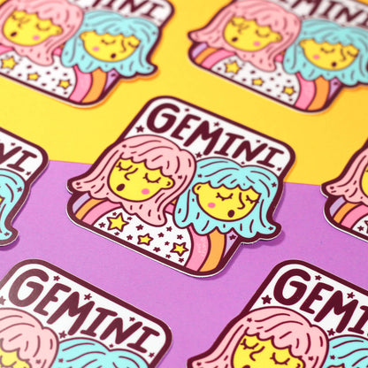 Zodiac Astrology Horoscope Vinyl Stickers Featuring All 12 Star Sign Symbols and Names