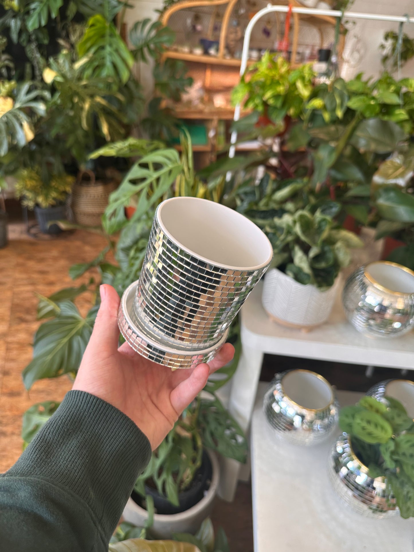 Disco ball/planter