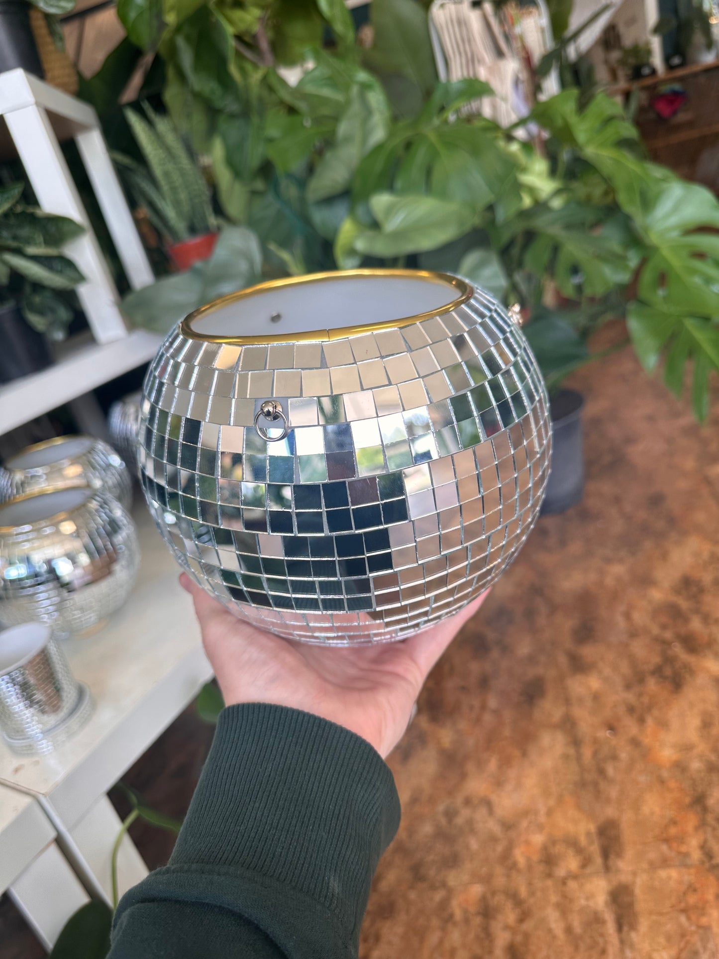 Disco ball/planter