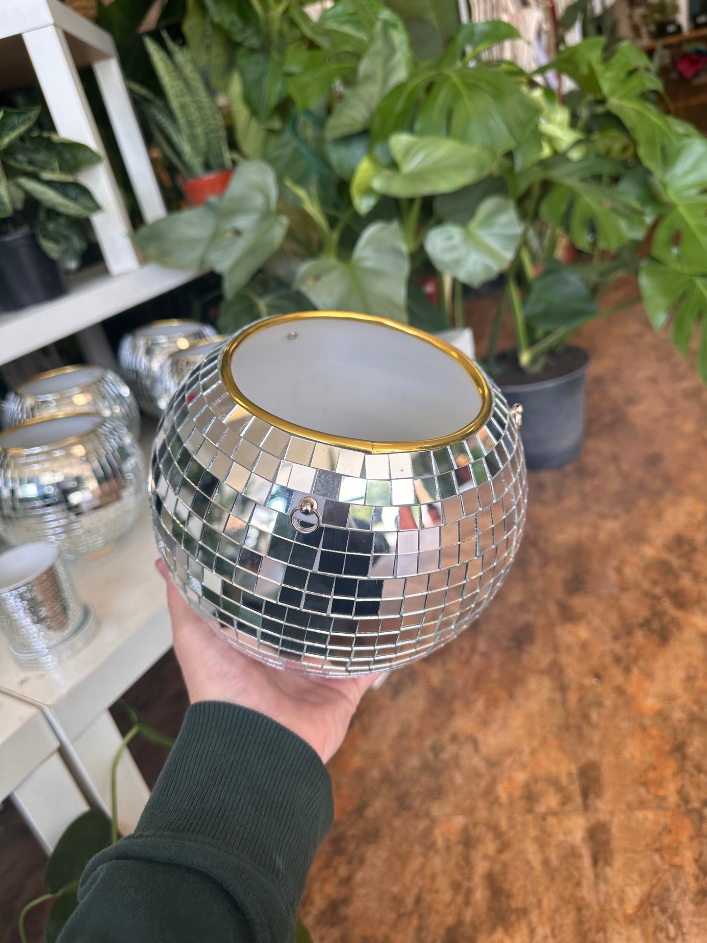 Disco ball/planter