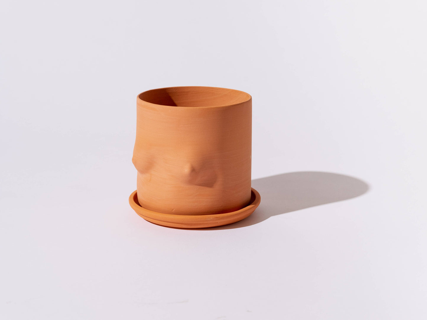 5" Terra-Cotta boob pot (With Saucer)