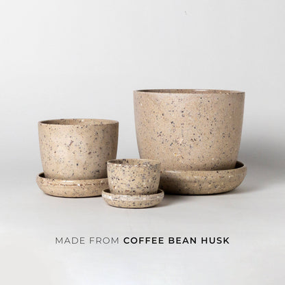 Kanso Planter + Saucer 3-7"