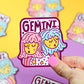 Zodiac Astrology Horoscope Vinyl Stickers Featuring All 12 Star Sign Symbols and Names