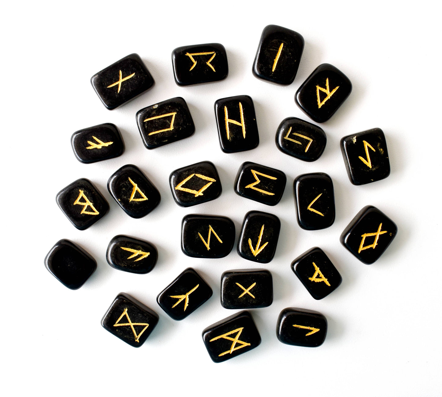 Rune Sets with Wooden Grid Plate for Generosity, Protection, Grounding, and Energy Healing