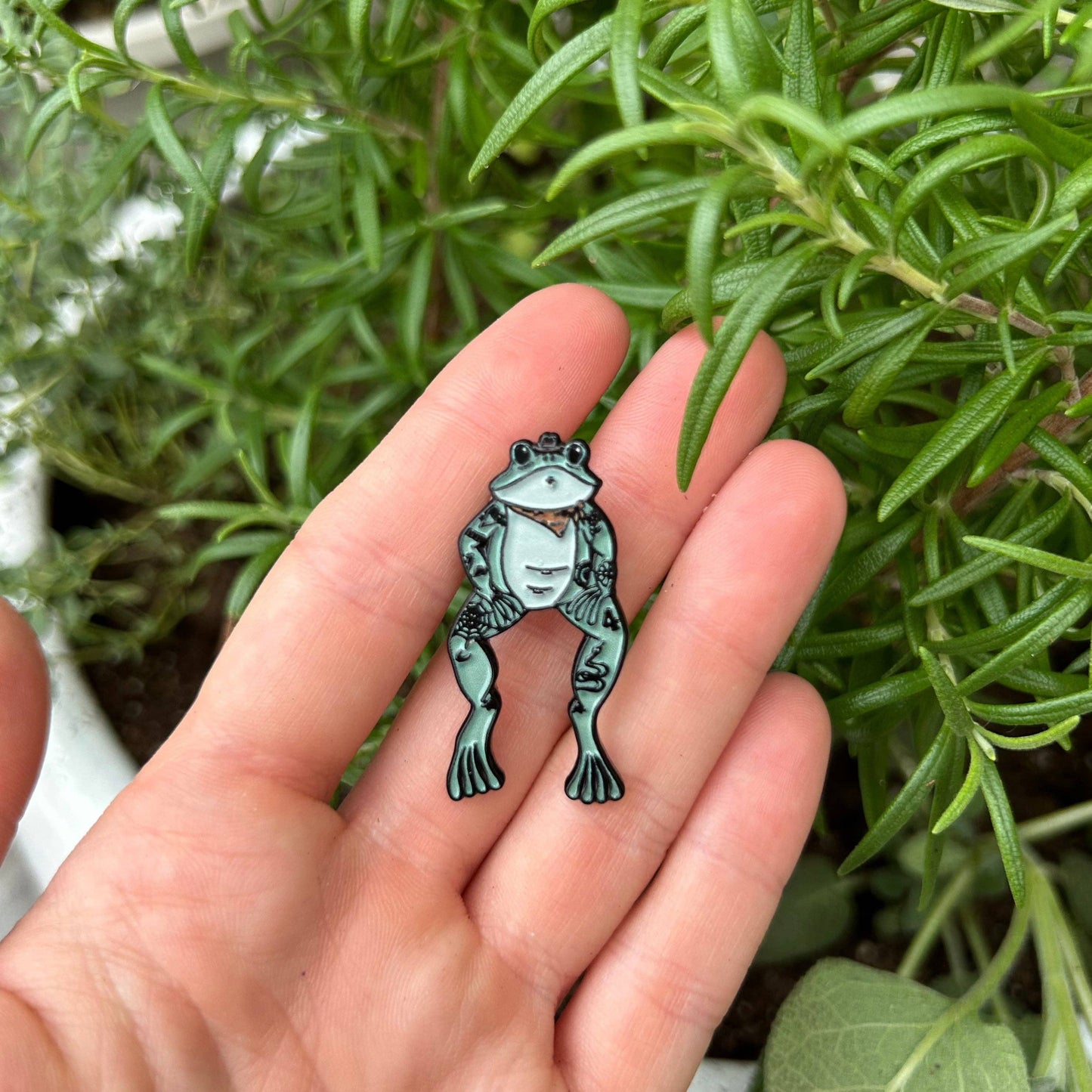 Outlaw Frog Enamel Pin