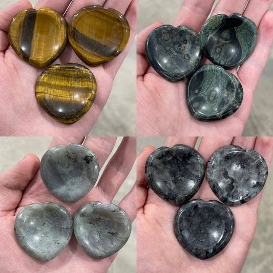 Moss Agate Heart Worry