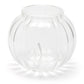 Medium Ribbed Self-watering Planter: Clear