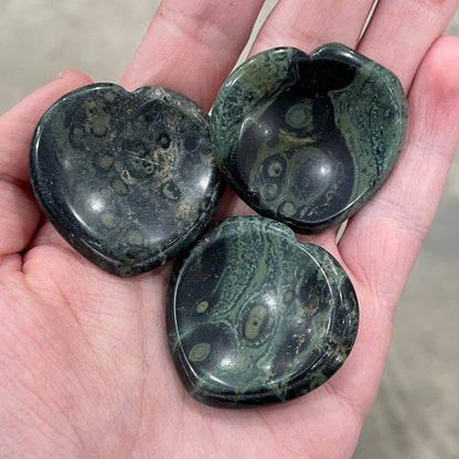 Moss Agate Heart Worry