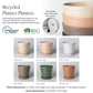 7" Tapered Signature Planter Pot & Saucer Set | Earth Tones