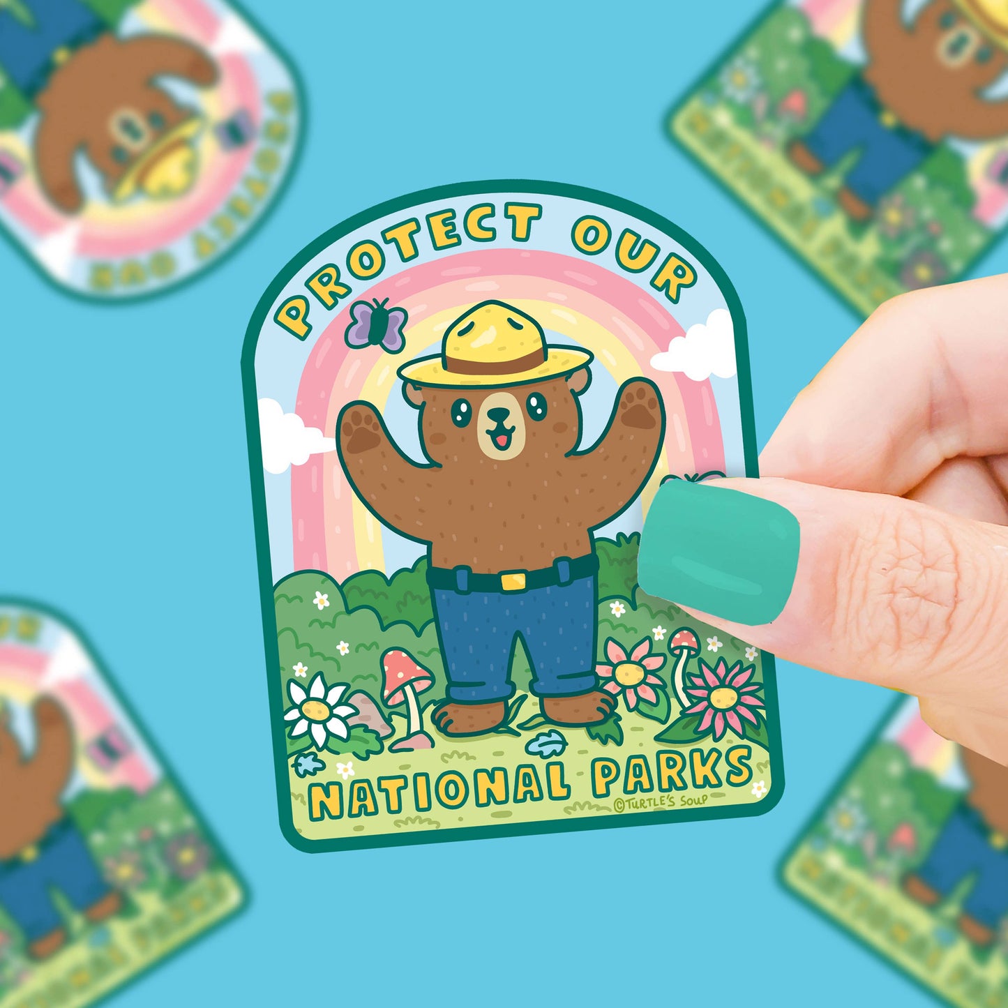 Protect our National Parks Outdoorsy Vinyl Sticker