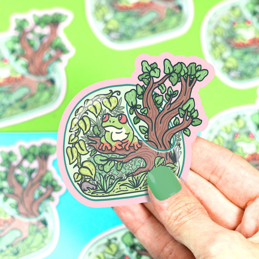 Tree Frog Terrarium Amphibian Pet Vinyl Sticker