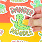 Danger Noodle Snake Funny Water Bottle Vinyl Sticker