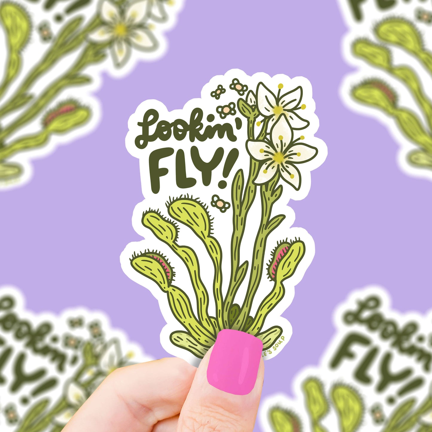 Lookin Fly Venus Fly Trap Carnivorous Plant Vinyl Sticker
