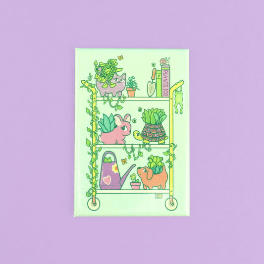 Planter Pets Plant Stand Fridge Magnet