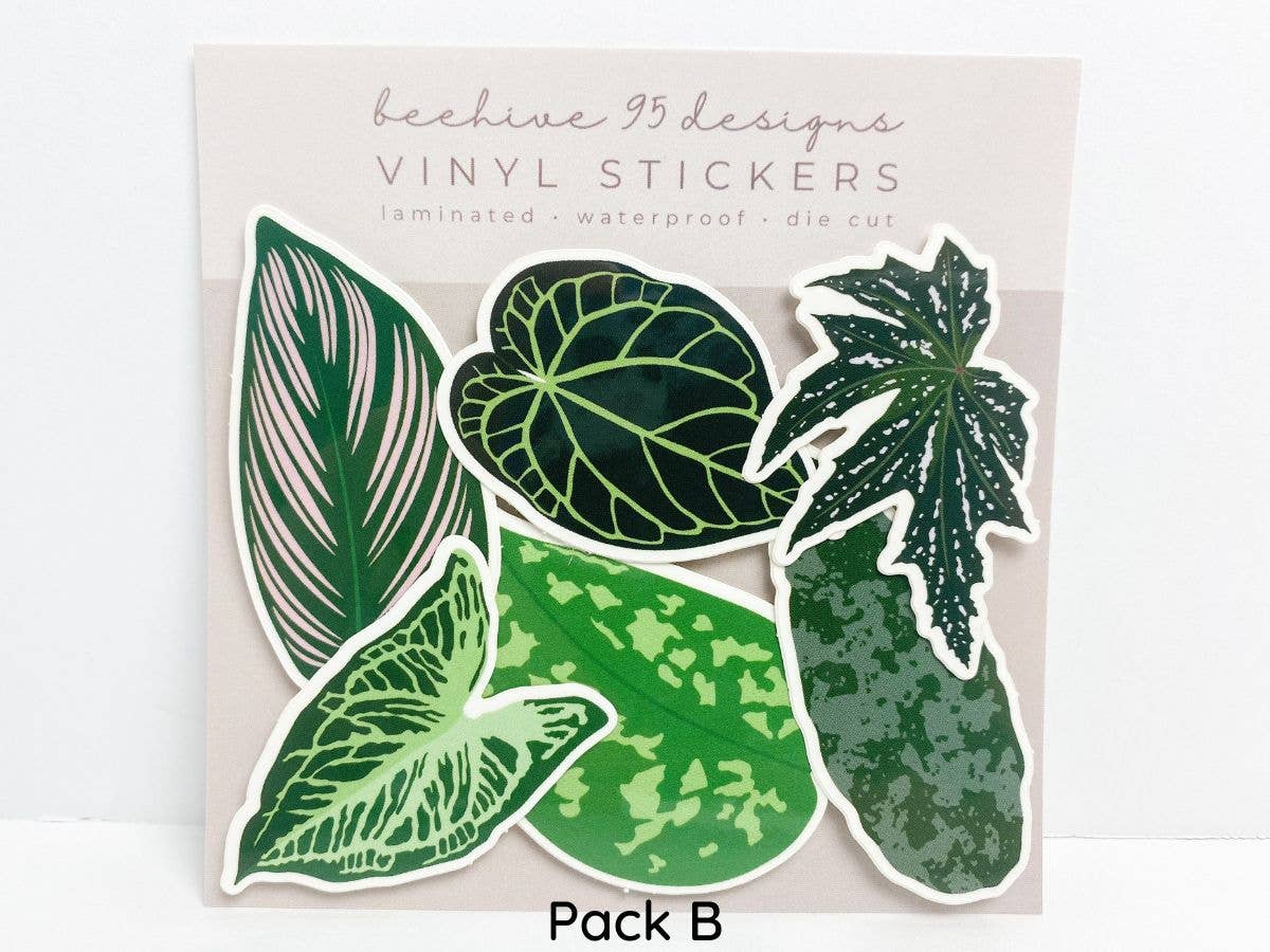Houseplant Vinyl Sticker Packs