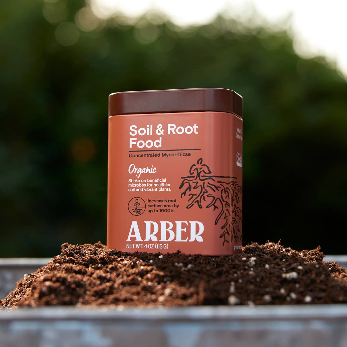 Organic Arber Soil & Root Food w Mycorrhizae 4oz