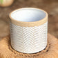 Ramos Banded Chevron Pot 4"