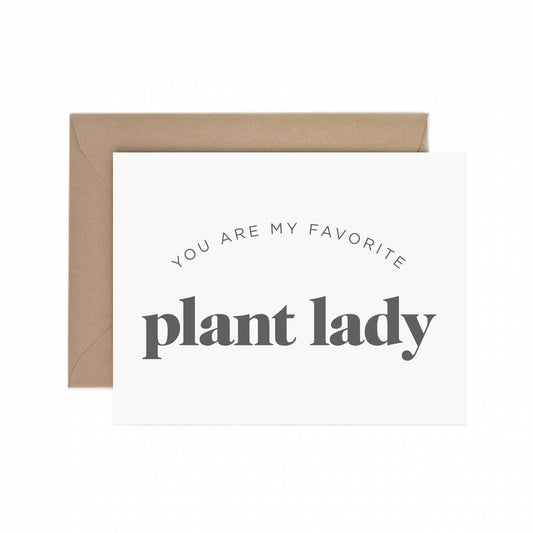 My Favorite Plant Lady Card
