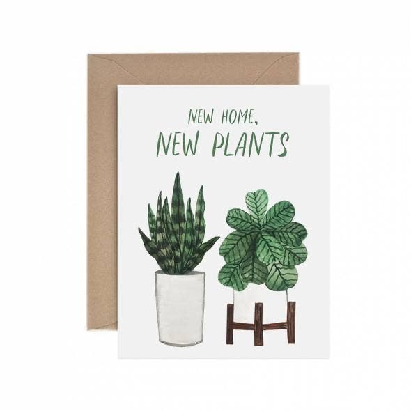 New Home, New Plants Card (housewarming)